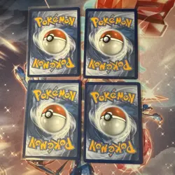 Lot Of 4 Pokemon TCG Set Rare Cards Assortment Collection IR EX NM - Image 2