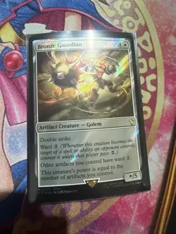 Bronze Guardian (Surge Foil) R MTG FF Collector Commander 234 LP - Image 1