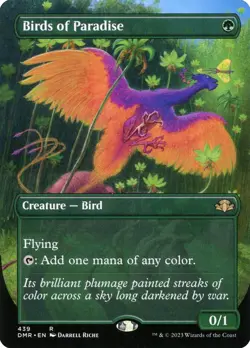 MTG - Birds of Paradise - Fanart Foil Dominaria Remastered - Playtest / EDH - Image 1