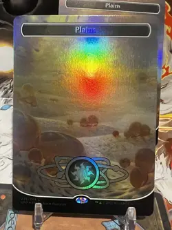 MTG | Plains (235) (Planetary Space-ic Land) [Unfinity] ✨FOIL✨ - Image 2