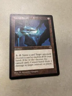 [1x] Cursed Scroll Damaged, English Tempest MTG Magic - Image 2