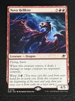 MTG Edge of Eternities Nova Hellkite 0148 NM - Image 1