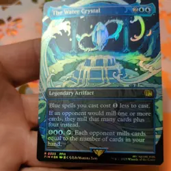 MTG Foil Borderless Universes Beyond: Final Fantasy FIN he Water Crystal MINT - Image 1