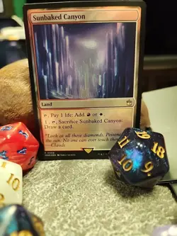 MTG Sunbaked Canyon - Foil art - Dr. Who Commader #0309 - Image 1