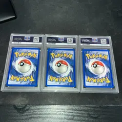Pokemon Neo Genesis Starters 1st Edition Chikorita, Cyndaquil, Totodile Psa 9 X3 - Image 2
