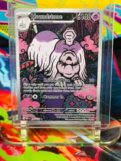 Houndstone IR Full Art 145/132 Me01: Mega Evolution Holo POKEMON NEAR MINT - Image 1