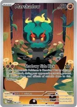 Marshadow 146/132 Illustration Rare - Mega Evolution Pokemon TCG NM - Image 1