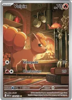 Pokemon Mega Evolution - MEG - Vulpix 138/132 IR Illustration Rare - NM - Image 1