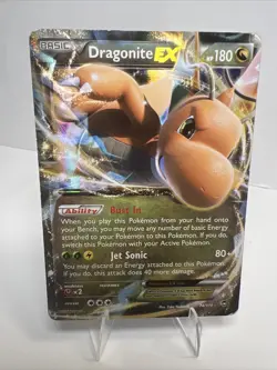 DAMAGED Dragonite EX 74/111 Holofoil XY Furious Fists AUTHENTIC Pokemon Card - Image 1