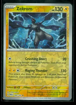 Pokemon ZEKROM 066/182 Paradox Rift - RARE Rev Holo - - MINT - Image 1