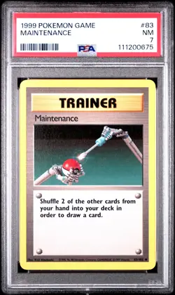 Maintenance 1999 Pokemon Game #83 PSA 7 NEW SLAB - Image 1