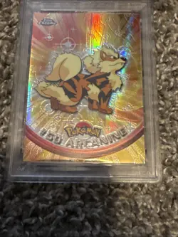 topps chrome pokemon #59 arcanine spectra psa 7 - Image 3