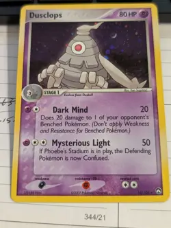Dusclops 14/108 EX Power Keepers Holo Pokemon TCG 2007 With Swirl - Image 1