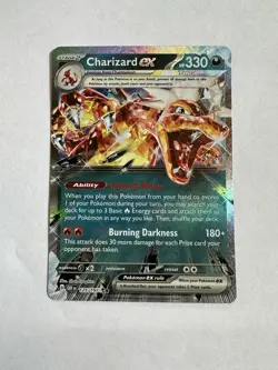 Pokemon TCG Charizard ex Sv03: Obsidian Flames 125/197 Holo Double Rare NM - Image 1