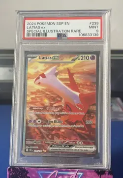 PSA 9 Latias Ex #239 Surging Sparks (2024) | Special Illustration Rare | Pokemon - Image 1