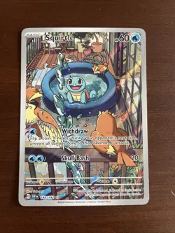 Pokemon TCG Squirtle 148/142 SV07: Stellar Crown Illustration Rare NM - Image 1