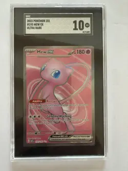 SGC 10 GEM MINT Mew EX 193/165 Scarlet & Violet 151 ULTRA RARE Full Art Pokemon - Image 1