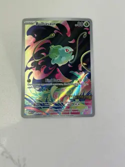 Pokemon Bulbasaur Me01 Mega Evolution Stamped 133/132 Illustration Rare - Image 1