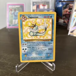 Pokemon TCG Vaporeon 28/64 Jungle Set Non-Holo Rare, Unlimited - Image 1