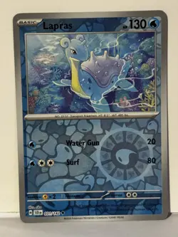 Lapras Reverse Holo 031/142 SV07: Stellar Crown NM Pokemon Fast Ship - Image 1