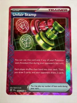 Pokemon Twilight Masquerade Unfair Stamp Ace Spec 165/167 NM - Image 1