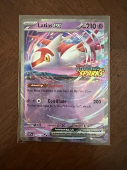 Latias ex 076/191 Surging Sparks STAMPED Box Promo Pokemon Near Mint NM - Image 1