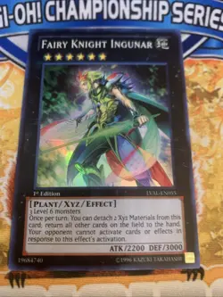 Yugioh Fairy Knight Ingunar LVAL-EN055 1st Edition NM - Image 1
