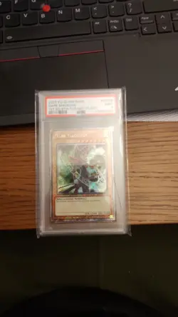 Yu-gi-oh! Stampede Dark Magician 6th Art RA04-EN106 Platinum Secret PSA 9 - Image 1