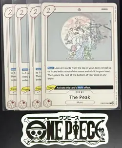 4x One Piece EB02-008 R The Peak - English - Foil - Play Set - TCG - NM/M - Image 1