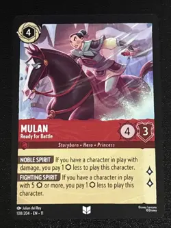 Disney Lorcana Winterspell Mulan - Ready For Battle 108/204 NM - Image 1