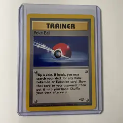 Poke Ball 64/64 Jungle Unlimited Pokemon Card Trainer NM-Mint - Image 1