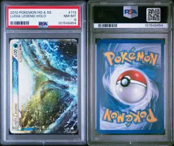 PSA 8 Lugia Legend Top Half 113/123 HG & SS Graded Pokemon Card - Image 1