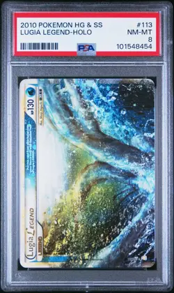 PSA 8 Lugia Legend Top Half 113/123 HG & SS Graded Pokemon Card - Image 2
