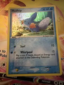 Mudkip 018 Nintendo Promos Holographic Pokemon Card Fermi Bubbles Grading D- - Image 2