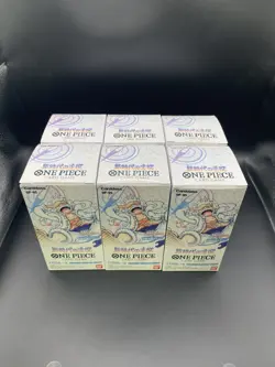 6BOX Tape Cut Bandai OP-05 One Piece Card Game The Leader Of The New Era, Box - Image 1