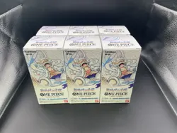 6BOX Tape Cut Bandai OP-05 One Piece Card Game The Leader Of The New Era, Box - Image 2