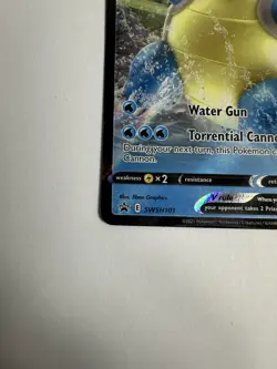 Blastoise V SWSH101 Pokemon TCG Card Sword & Shield Black Star Promo - Image 5