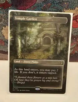 Temple Garden | Borderless | Lorwyn Eclipsed | Rare MTG Card #0351 - Image 1