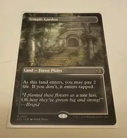 Temple Garden | Borderless | Lorwyn Eclipsed | Rare MTG Card #0351 - Image 2