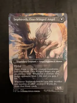 Sephiroth, Fabled SOLDIER One-Winged Angel MTG Final Fantasy VII 0317 Mythic - Image 2