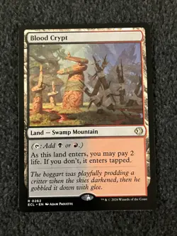 Magic the Gathering MTG - Blood Crypt - Lorwyn Eclipsed - Image 1