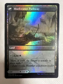 MTG 1x FOIL Clearwater Murkwater Pathway 260 Zendikar Rising x1 NM - Image 1