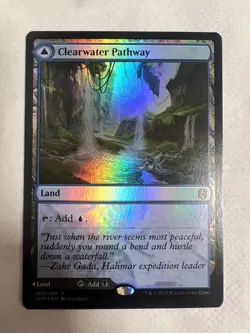 MTG 1x FOIL Clearwater Murkwater Pathway 260 Zendikar Rising x1 NM - Image 2