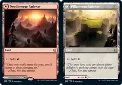 x1 Needleverge Pathway // Pillarverge Pathway R MTG Zendikar Rising M/NM, Englis - Image 1