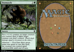 Magic the Gathering -MTG-Foil Outmuscle - Image 1