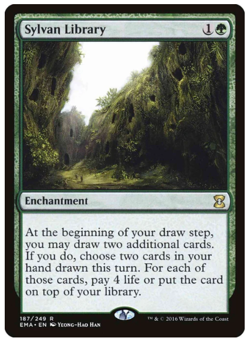 1x Sylvan Library Eternal Masters LP MTG - Image 1