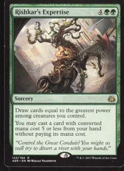 2017 Aether Revolt Rishkar's Expertise Expansion/Rare #123 - Image 1