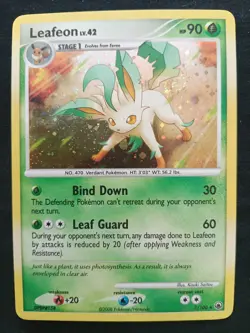Leafeon LV.42 Pokemon Card (Holo) 2008 7/100 - LP - Swirl - Image 1