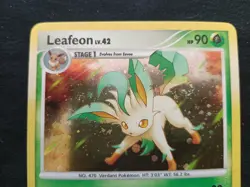 Leafeon LV.42 Pokemon Card (Holo) 2008 7/100 - LP - Swirl - Image 2
