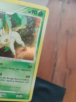 Leafeon LV.42 Pokemon Card (Holo) 2008 7/100 - LP - Swirl - Image 3